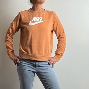 Nike Orange Crewneck Sweatshirt
